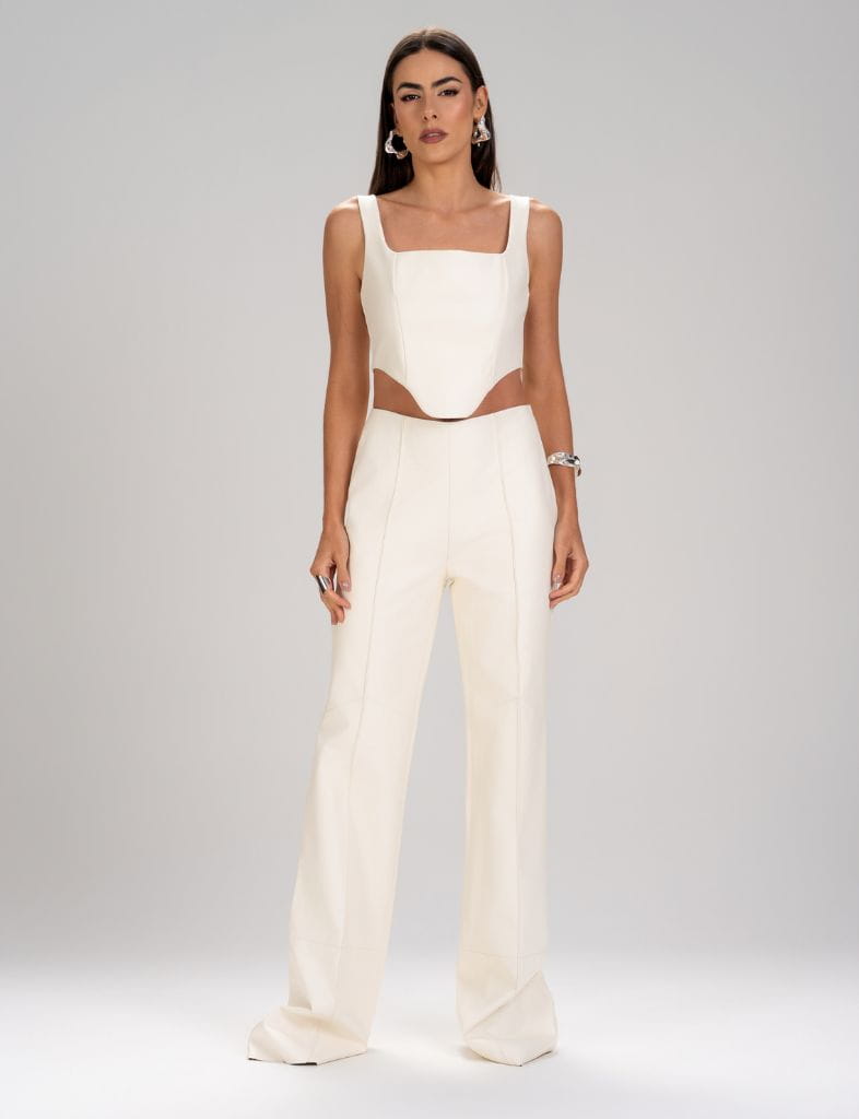 CROPPED LIAH COURO 2 MINI Calça Yas - Imagem 1